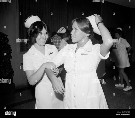 1970s Nurse Black And White Stock Photos And Images Alamy