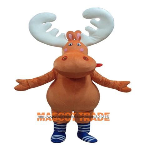 Christmas Tyrone Moose Mascot Costume Fancy Dress Adult Dize Brand New