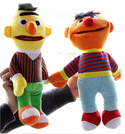 Free Shipping!1pair 35cm Sesame Street Elmo Cookie Ernie Bert Stuffed ...