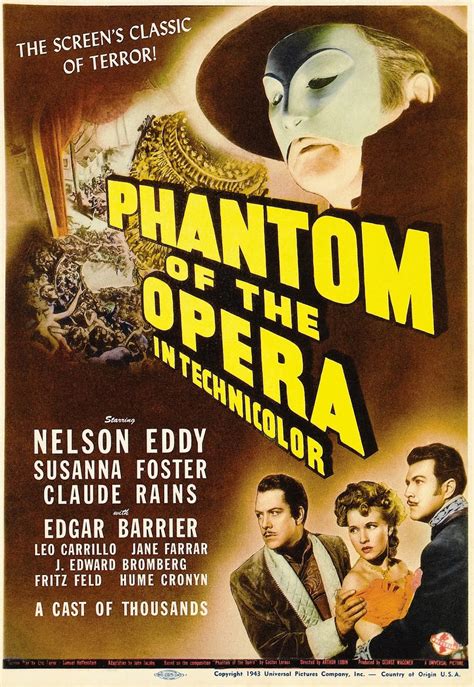 Phantom Of The Opera 1943