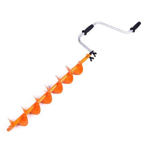 Foldable 138cm Hand Crank Ice Auger With 125cm Diameter Ice Breaker