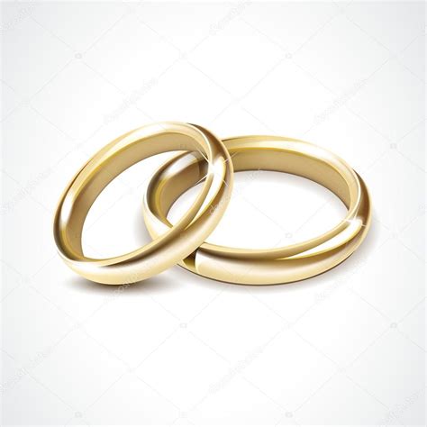 Vector Gold Wedding Rings Isolated Stock Vector Image by ©Zonda #53726491