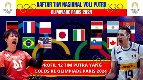 Profil 12 Timnas Bola Voli Putra Yang Lolos Olimpiade Paris 2024 Tim