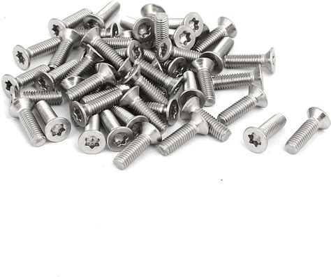 Uxcell® M3x10mm 304 Stainless Steel Flat Head Torx Machine Screws Fastener 50pcs