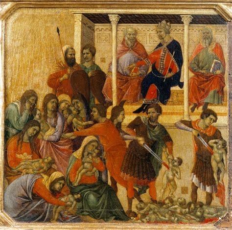 Massacre Of The Innocents Scene By Duccio Di Buoninsegna