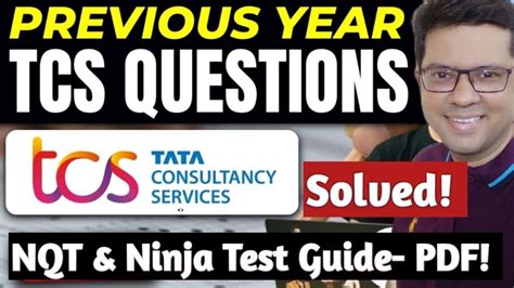 Solved Aptitude Questions Tcs Nqt Tcs Ninja Pdf Aptitude