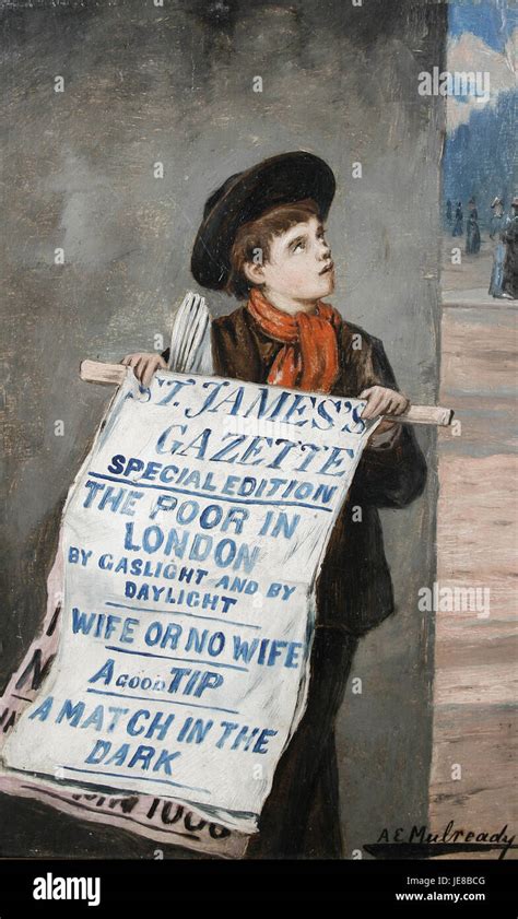 portrait  augustus edwin mulreadys  london newsboy captures