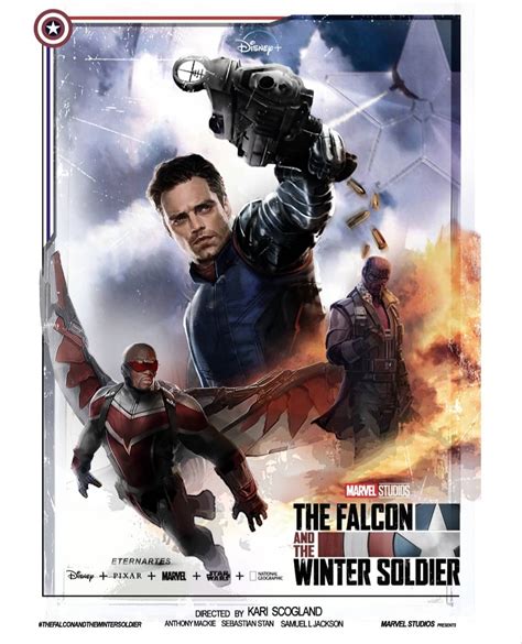 Falcon Marvel Winter Soldier Poster