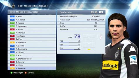 PES 2015 Borussia Mönchengladbach Faces YouTube