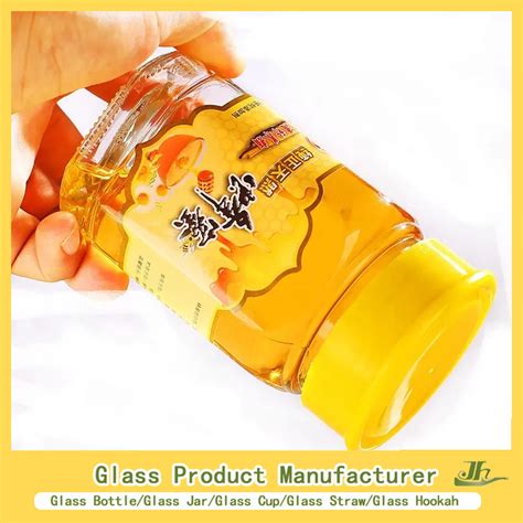 30ml 730ml 50g 1000g Stock Hexagon Shape Glass Honey Kitchen Containers Jar For Food Storage