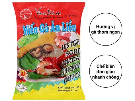 Thùng 30 gói miến gà Bích Chi 60g giá tốt tại Bách hoá XANH