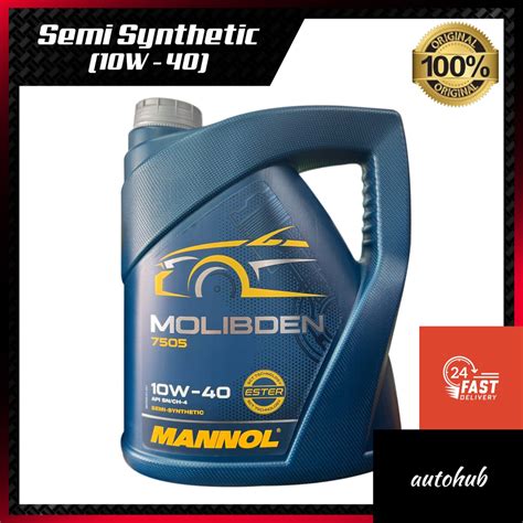 ORIGINAL MANNOL MOLIBDEN Semi Synthetic Engine Oil 10W40 4L 7505 With