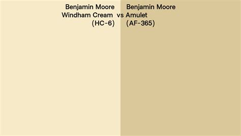 Benjamin Moore Windham Cream Vs Amulet Side By Side Comparison