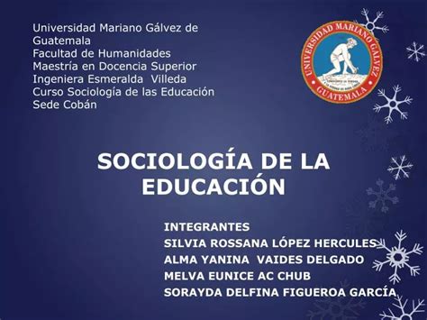 PPT SOCIOLOGÍA DE LA EDUCACIÓN PowerPoint Presentation free download