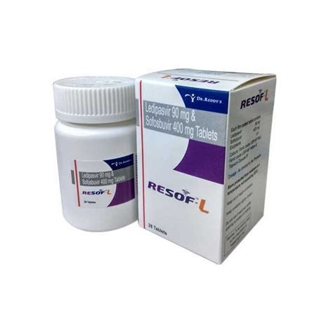 Sofosbuvir Ledipasvir Bulk Exporter Resof L Tablet Mg Mg Third