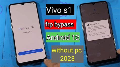 Vivo S1 Frp Bypass Android 12 Without Pc 2023 Vivo S1 Google Account