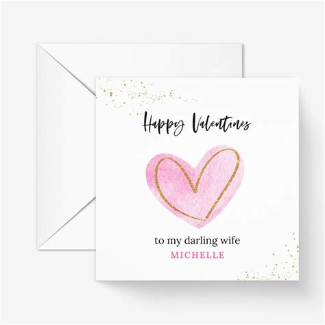 Wife Valentines Card Happy Anniversary My Darling Card For Etsy