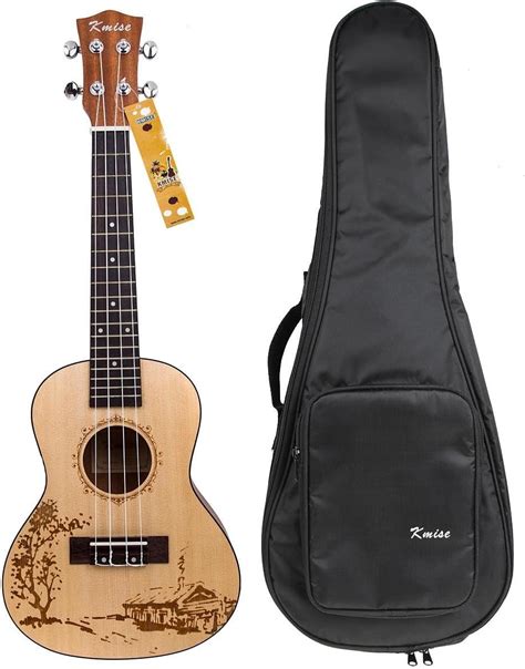 Amazon Kmise 23 Inch Solid Spruce Concert Ukulele Uke Hawaii