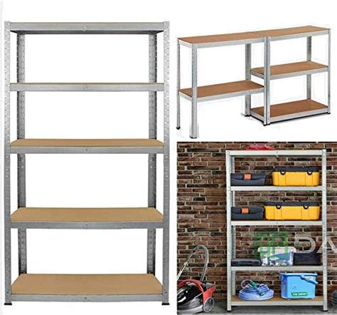 Royalswill Garage Metal Shelving Units H150 X W70 X D30 Cm Heavy Duty