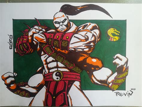 Goro Fan Art. (Mortal Kombat 9) : r/drawing