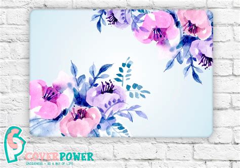 Floral Laptop Skin Flowers Notebook Vinyl Decal Dell Hp Lenovo Etsy