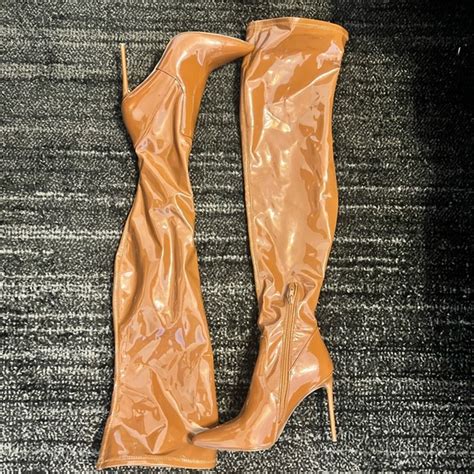 Steve Madden Shoes Brown Skin Knee High Boots Poshmark