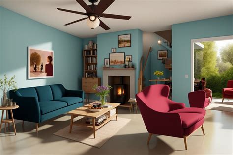 Indoors Living Room Portrayed Image Created By Tensor Art