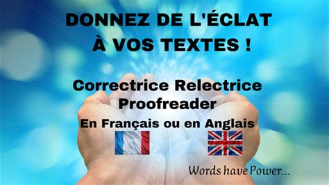 Je vais corriger et améliorer vos écrits en français ou en anglais pour