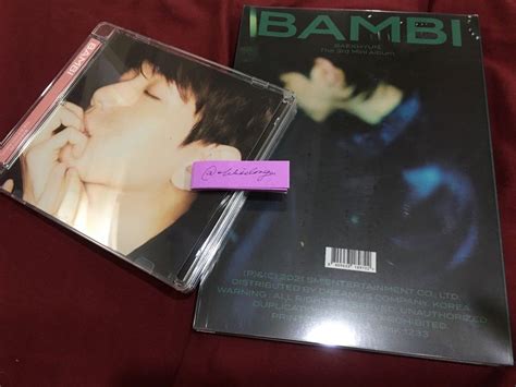 Bambi Album Baekhyun Photobook And Jewel Case Set Complete Inclusions