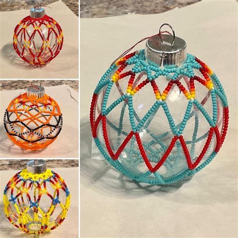 DIY Beaded Christmas Ornaments