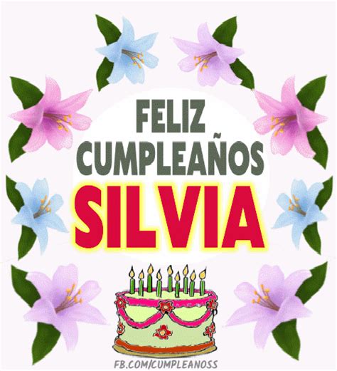 Feliz Cumpleaños Silvia Imágenes  Eshbdayart