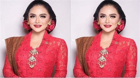 Krisdayanti Tampil Memukai Kenakan Kebaya Merah Netizen Sebut Gemmi