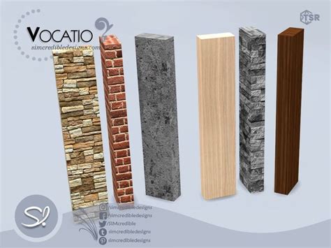 Vocatio Decor Column For Sims 4