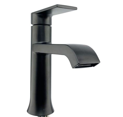 Moen 84760BL GENTA Single Hole Handle Bathroom Faucet W Drain NEW