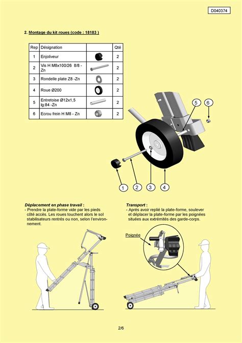 Plates Formes Tandem Pro XT Notice D Utilisation Des Plates Formes De