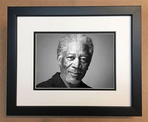 Morgan Freeman Black and White Photo Professionally Framed, Matted 10x8. - Etsy