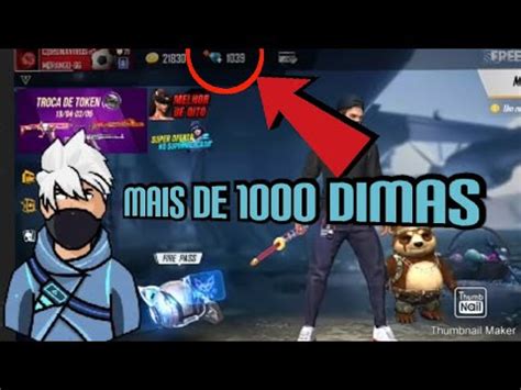 GASTEI MAIS DE 1000 DIAMANTES NO FREE FIRE YouTube