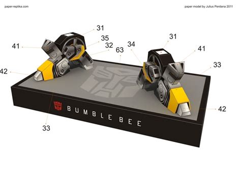 Transformers Bumblebee Paper Model Simple