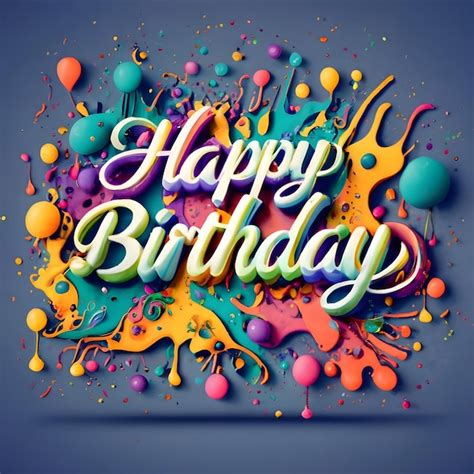 Joyeux Anniversaire Conception De Typographie De Lettrage D Pour Carte