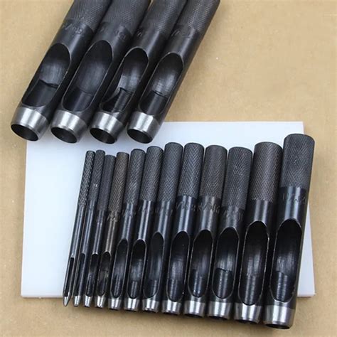 Mm Leathercraft Tool Set Punching Leather Hole Punch Round Steel