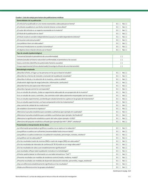 Lista De Cotejo Lectura Critica Docx