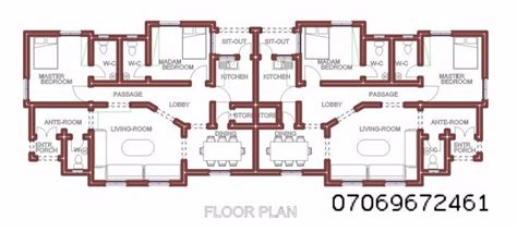 Floor Plan Of My 2 Bedroom Semi Detached Properties Nigeria Free