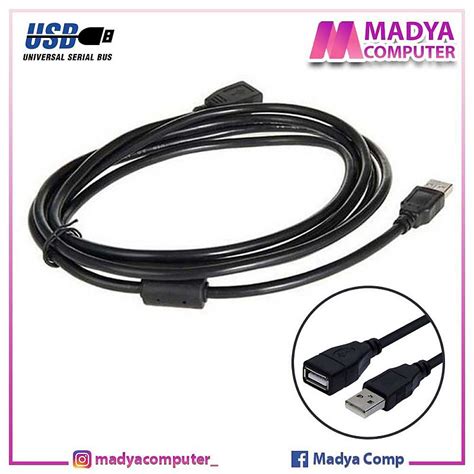 Aksesoris Kabel Konverter Kabel Perpanjangan Usb 5 Meter Male To Female Usb Extension