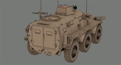 Alvis Saracen APC 3D Model 199 3ds Fbx Obj Max Free3D