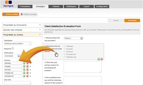 Comment Cr Er Des Sondages Avec Formpro