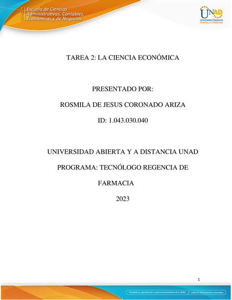 Tarea La Ciencia Econ Mica Tarea La Ciencia Econ Mica