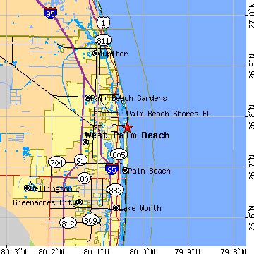 Palm Beach Shores, Florida (FL) ~ population data, races, housing & economy