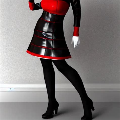 Curvy Feminine Hot Goth Cutie With Sublime Modest Stable Diffusion