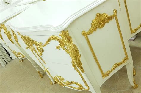 Casa Padrino Luxus Barock Kommode Wei Gold Handgefertigte