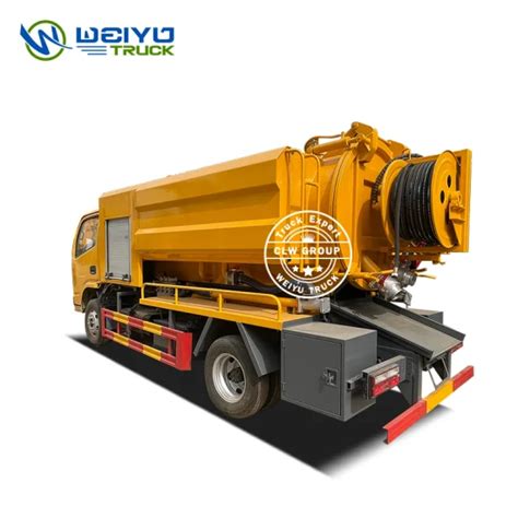 Dongfeng Liter Combined Sewer Jetting Truck With High Pressure